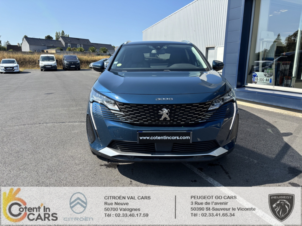 Peugeot 3008 BlueHDi 130 S&S EAT8 Allure 5 portes  (juin 2021) (co2 135)
