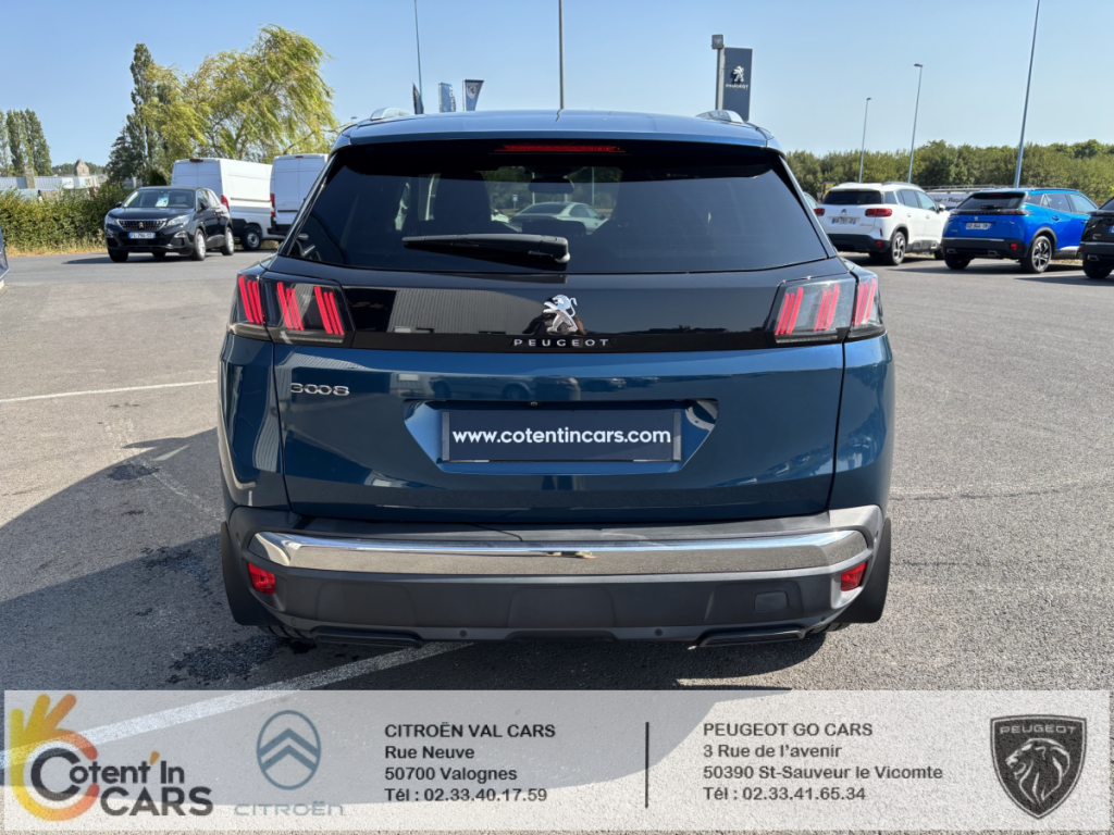 Peugeot 3008 BlueHDi 130 S&S EAT8 Allure 5 portes  (juin 2021) (co2 135)